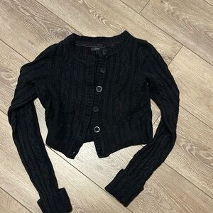 Express black sweater cardigan